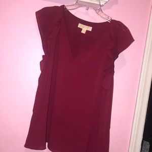 Michael kors red blouse
